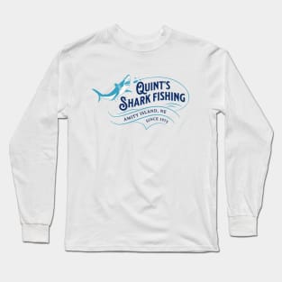 Quint's Shark Fishing - Amity Island Long Sleeve T-Shirt